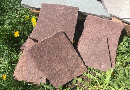 Плитняк лемезит бордовый для цоколя 1,5-2 см купить в Нижнем Новгороде