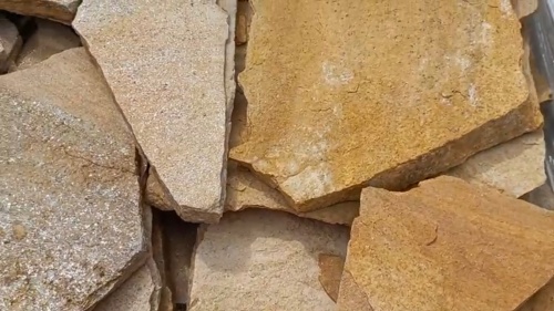 Плитняк златолит жёлтый для цоколя купить в Нижнем Новгороде