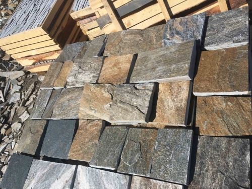 Плитка пилёная златолит Уральский для цоколя, отмостки купить в Нижнем Новгороде