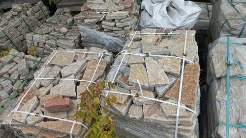 Гранитный плитняк галтованный для парковки купить в Нижнем Новгороде