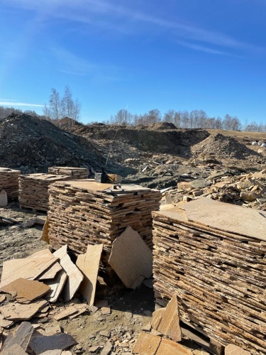 Плитняк златолит жёлтый золотистый для фасада 1,5-3см купить в Нижнем Новгороде